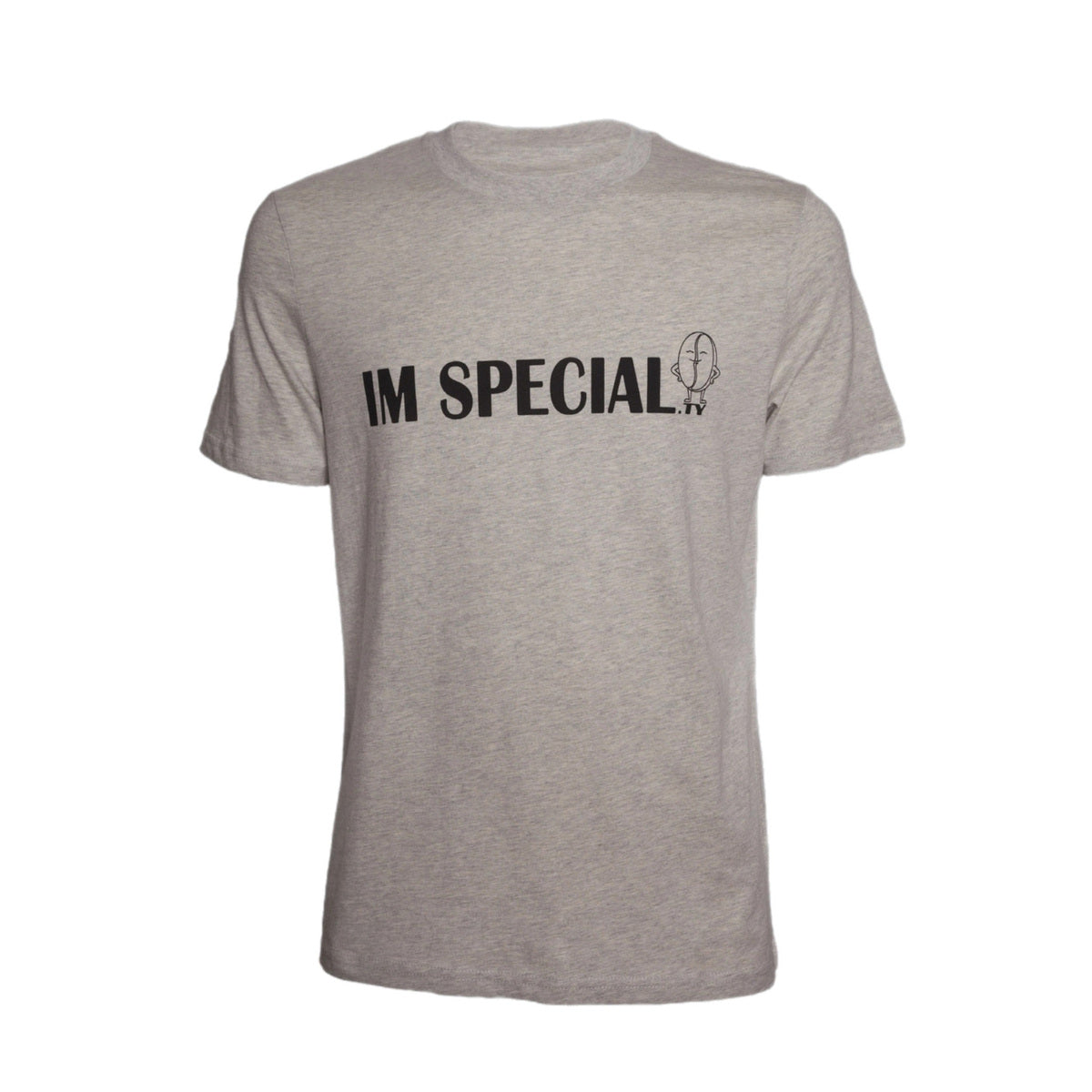 T-Shirt I'm Specialty - Heather Haze Organic Cotton - Front Graphic - UNICO